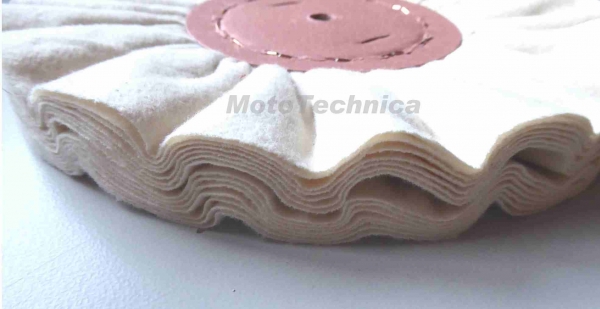 Polierring Schwabbelscheibe mit leichter Wellenfaltung ca.15-20 mm breit, Ø150mm Bohrung wählbar